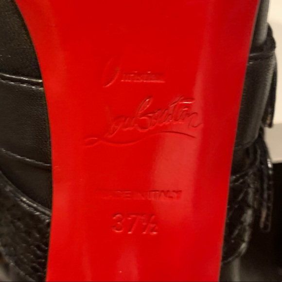 Christian Louboutins Python Leather Midcalf Boots - Picture 7 of 7
